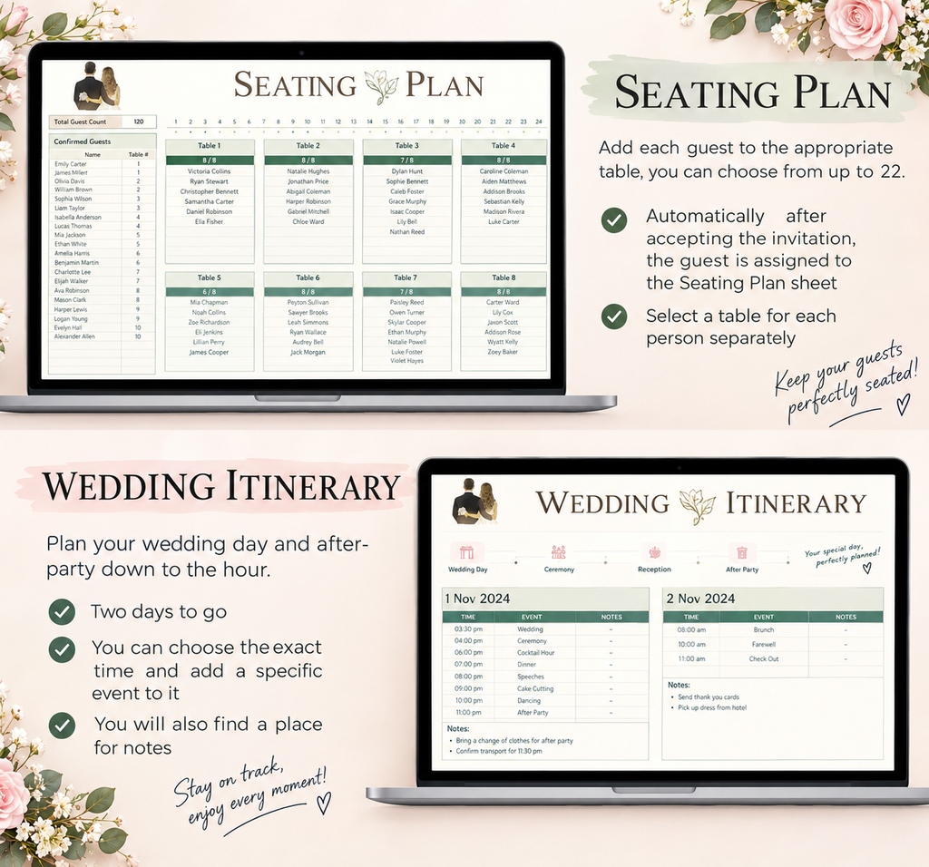 The Stress-Free Wedding Planner | Budget, Guests, Vendors & Timeline